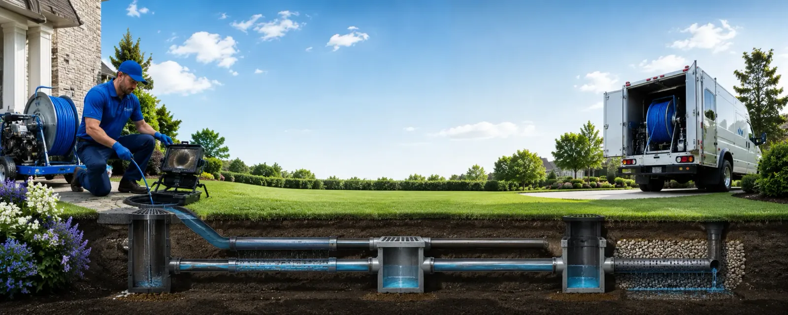 Outdoor drain cleaning information for Pioneer, OH